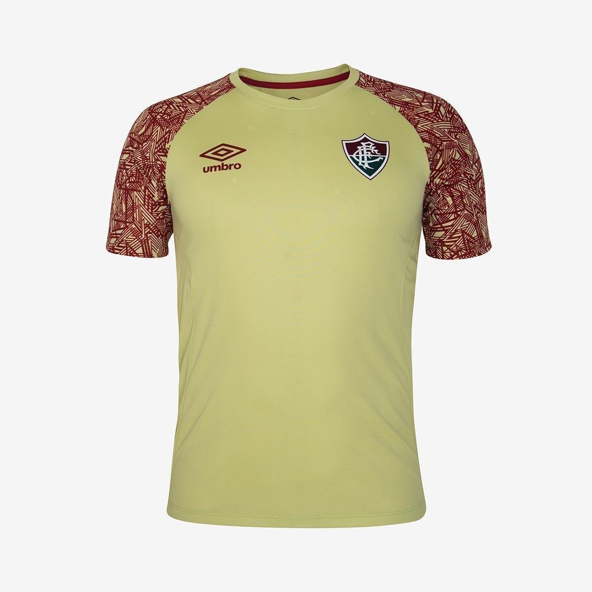 Camisa Umbro Fluminense Treino Goleiro 2024 Masculina Menor preço em Camisa Umbro Fluminense Treino Goleiro 2024 Masculina