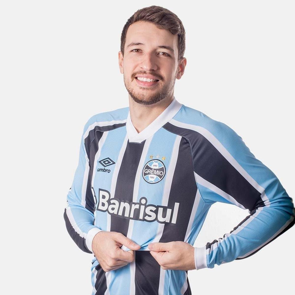 camisa do gremio 2021 manga longa