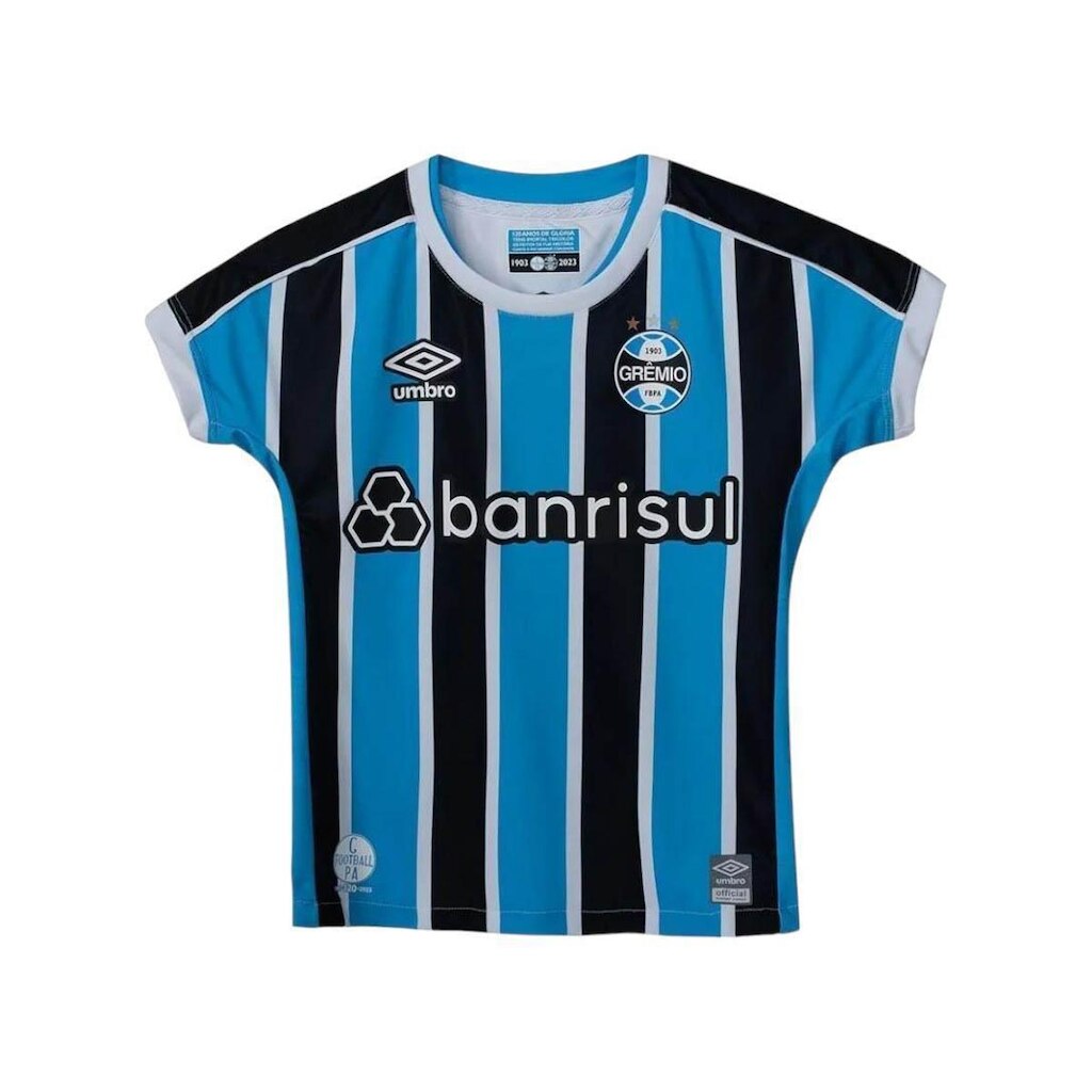 Camisa Umbro Grêmio Oficial 1 2023 Infantil