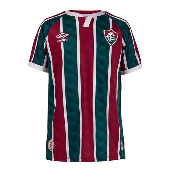 Camisa Umbro Juvenil Fluminense Of.1 2020 - Vinho+Branco Menor preço em Camisa Umbro Juvenil Fluminense Of.1 2020 - Vinho+Branco