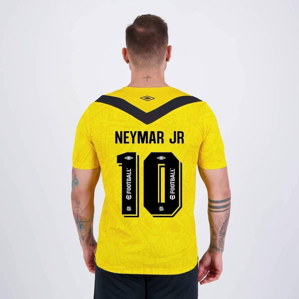 Camisa Umbro Santos III 2024 10 Neymar Masculino