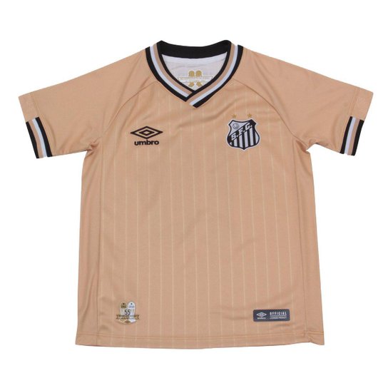 Camisa Umbro Santos Juvenil III 2018 n°10 Unissex - Dourada - Dourado Menor preço em Camisa Umbro Santos Juvenil III 2018 n°10 Unissex - Dourada - Dourado