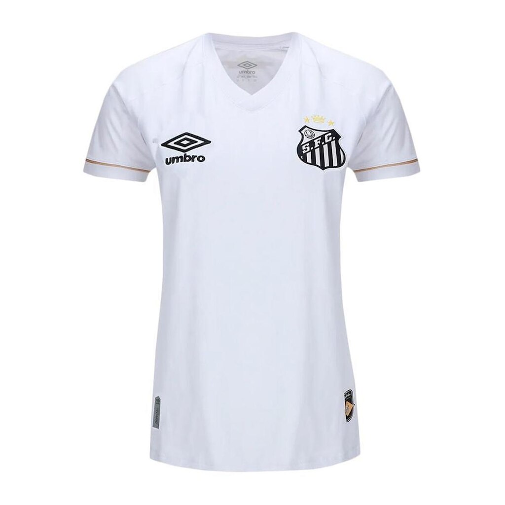 CAMISA UMBRO SANTOS OFICIAL 1 2026 FEMININA - TORCEDORA - BCO/DOUR GGG