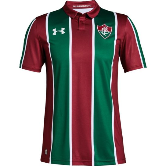 Camisa Under Armour Fluminense I 2019 Masculina - Bordô Menor preço em Camisa Under Armour Fluminense I 2019 Masculina - Bordô