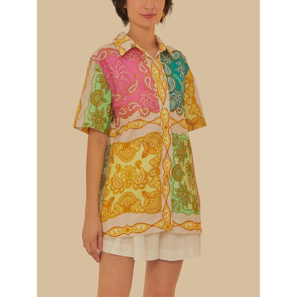 Camisa Uni Estampada Doce Manhã Farm