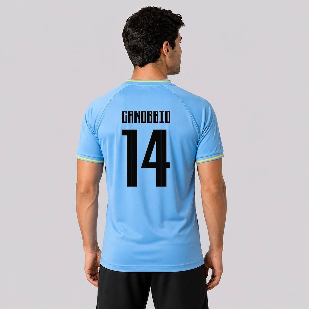Camisa Uruguai Celeste 14 Canobbio