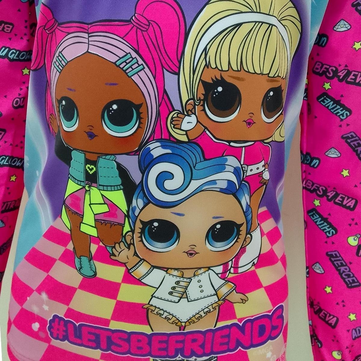 Camiseta Infantil Blusas De Lol Surprise Camisa Uv 50 Fps Infantil