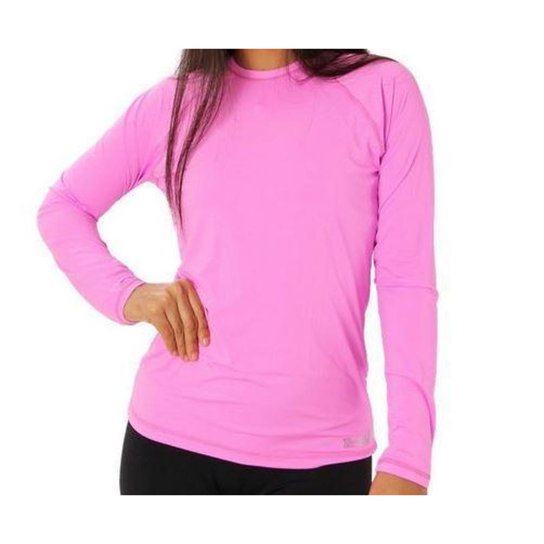 Camisa Uv +50 Manga Longa Slim - Proteção Solar - Segunda Pele Unissex - Térmica - Microfibra - Rosa Claro Menor preço em Camisa Uv +50 Manga Longa Slim - Proteção Solar - Segunda Pele Unissex - Térmica - Microfibra - Rosa Claro