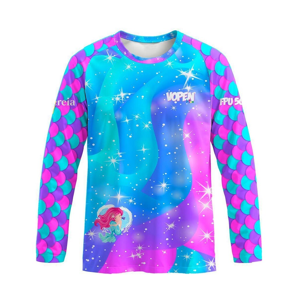 Camisa Uv Proteção Solar Infantil Estampada VPF31