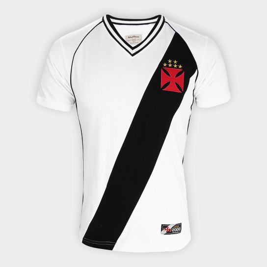 Camisa Vasco 2000 Mercosul Retrô Mania Masculina - Branco+Preto é ruim? Camisa Vasco 2000 Mercosul Retrô Mania Masculina - Branco+Preto é boa?