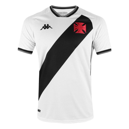 Camisa Vasco 2021/2022 Away Branca Kappa Oficial S/N - Branco Menor preço em Camisa Vasco 2021/2022 Away Branca Kappa Oficial S/N - Branco