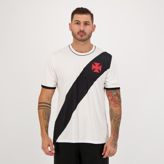 Camisa Vasco Caravel Branca - Branco Menor preço em Camisa Vasco Caravel Branca - Branco