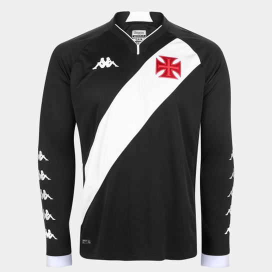 Camisa Vasco da Gama I 22/23 Kappa Torcedor Manga Longa Masculina - Preto+Branco é ruim? Camisa Vasco da Gama I 22/23 Kappa Torcedor Manga Longa Masculina - Preto+Branco é boa?