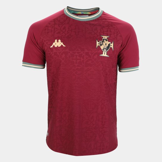 Camisa Vasco da Gama III 22/23 Goleiro Kappa Masculina - Vinho Menor preço em Camisa Vasco da Gama III 22/23 Goleiro Kappa Masculina - Vinho
