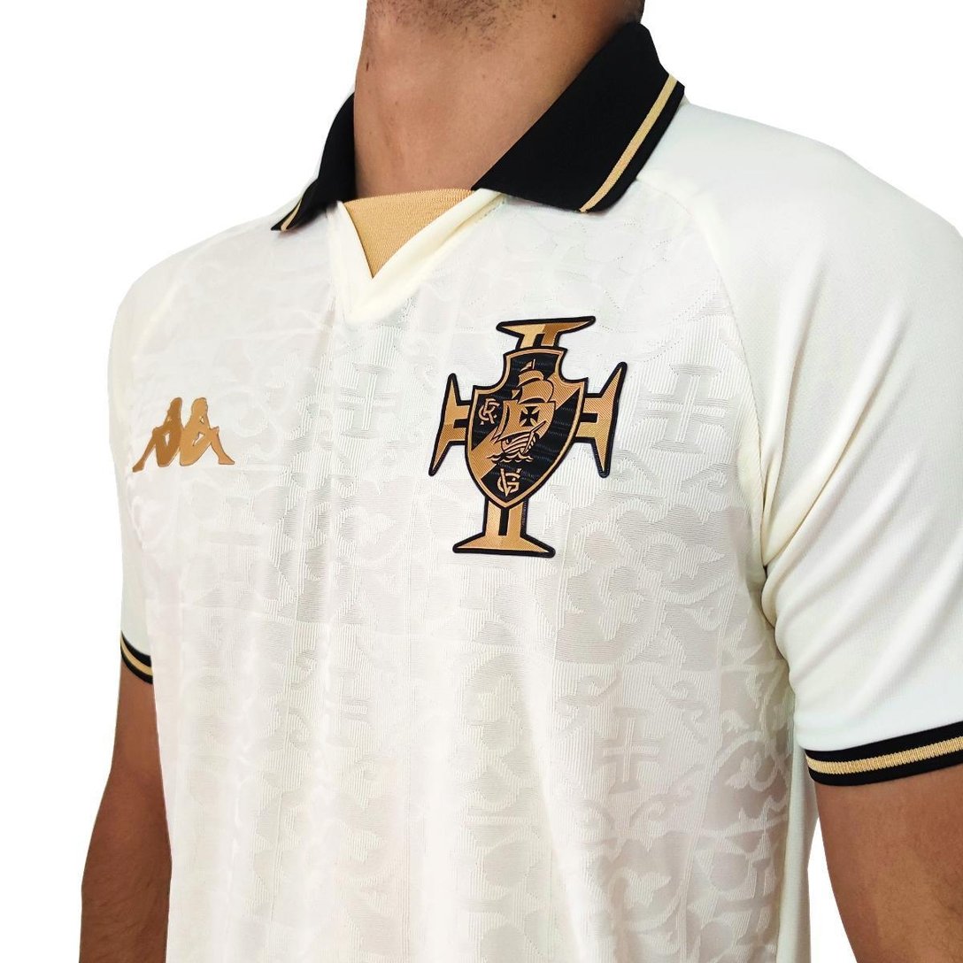 Camisa Vasco da Gama Kappa 2022/2023 Uniforme III Masculino Bege