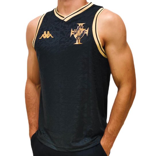 Camisa Vasco da Gama Kappa Regata 2023 Goleiro Uniforme 3 Urban - Masculino - Preto Menor preço em Camisa Vasco da Gama Kappa Regata 2023 Goleiro Uniforme 3 Urban - Masculino - Preto