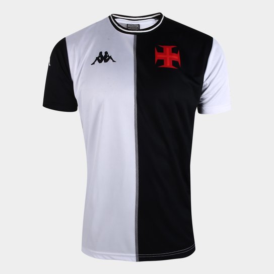 Camisa Vasco da Gama Respeito e Igualdade Torcedor Kappa Masculina - Preto+Branco Menor preço em Camisa Vasco da Gama Respeito e Igualdade Torcedor Kappa Masculina - Preto+Branco