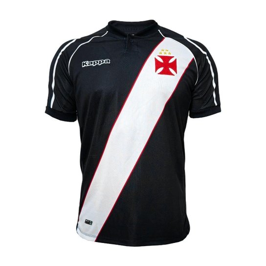 Camisa Vasco da Gama Retrô Kappa 1998 Libertadores - Masculino - Preto Menor preço em Camisa Vasco da Gama Retrô Kappa 1998 Libertadores - Masculino - Preto