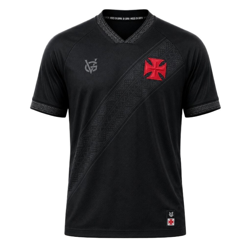 Camisa Vasco da Gama VG Resistência Black - Masculino