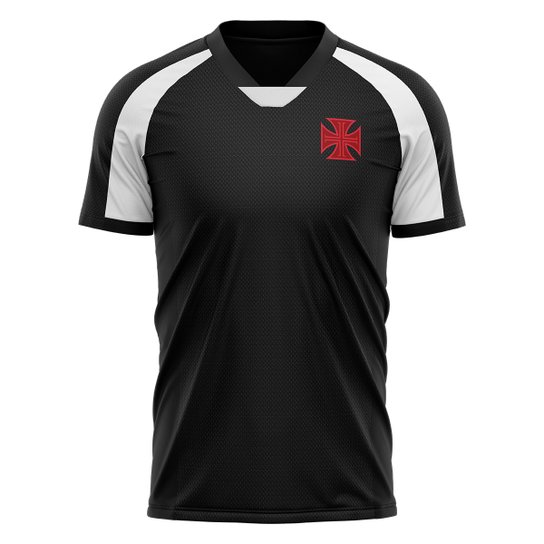 Camisa Vasco Dean Masculina - Preto Menor preço em Camisa Vasco Dean Masculina - Preto