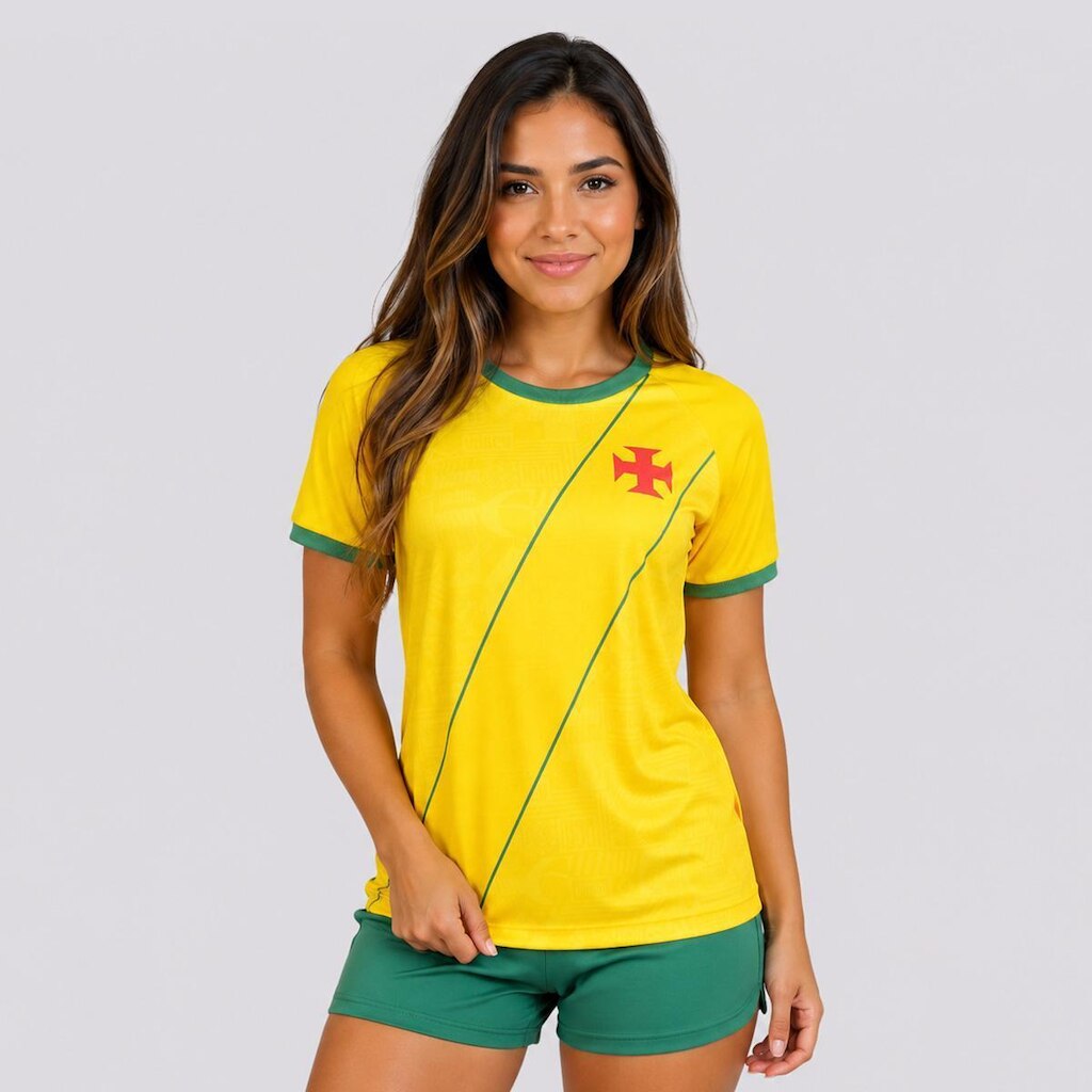 Camisa Vasco Folha  Feminina