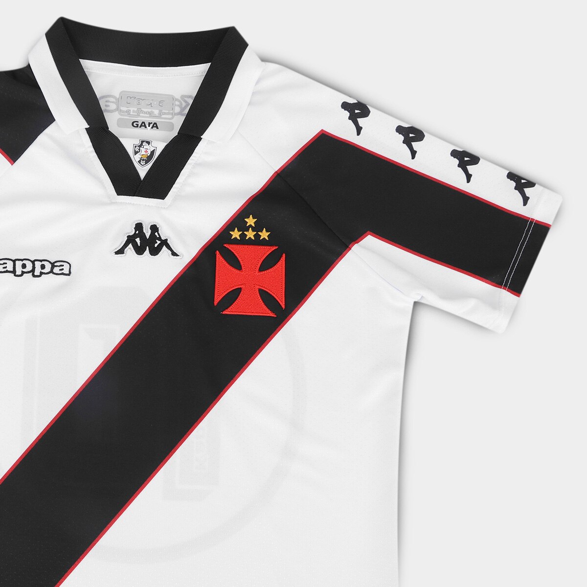 Camisa Vasco II Retrô 97 Jogador nº10 Kappa Feminina - 3