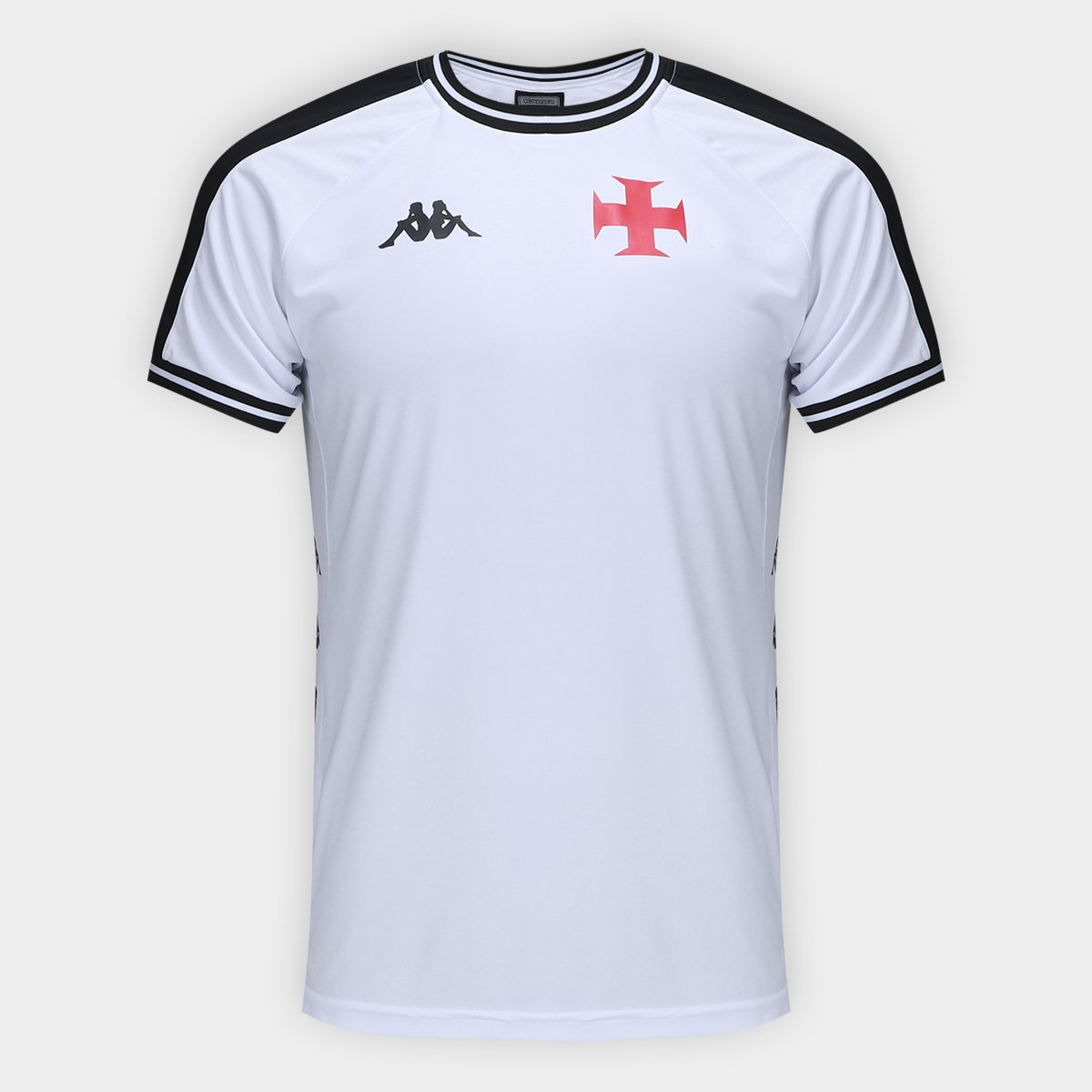Camisa Vasco Kappa Supporter Block Masculina Menor preço em Camisa Vasco Kappa Supporter Block Masculina
