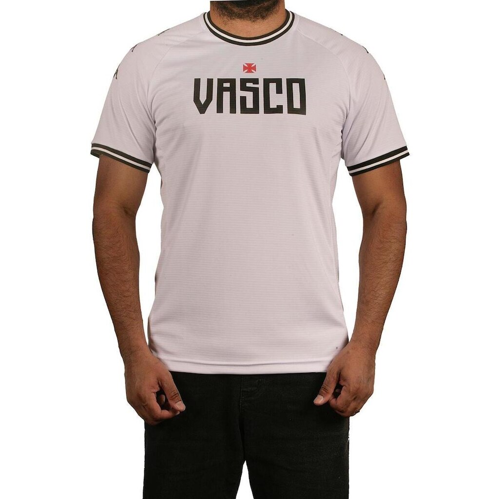 Camisa Vasco Lettering Masculina Kappa Original 24/25 Branca