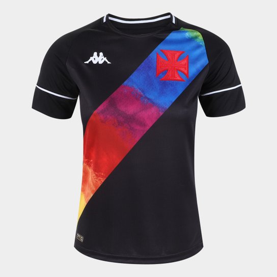 Camisa Vasco LGBT 21/22 s/nº Torcedor Kappa Feminina - Preto+Branco é ruim? Camisa Vasco LGBT 21/22 s/nº Torcedor Kappa Feminina - Preto+Branco é boa?