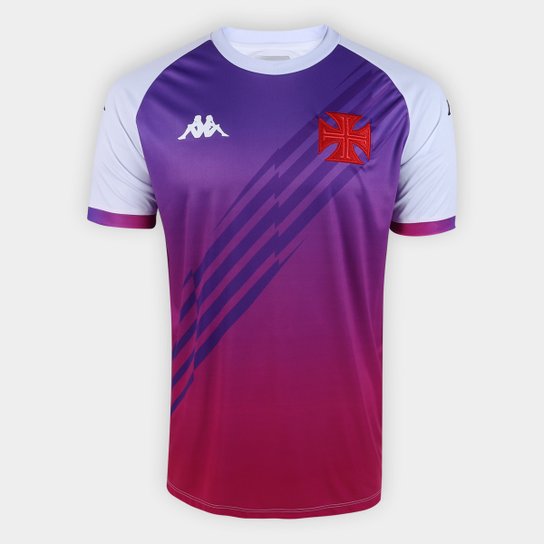Camisa Vasco Outubro Rosa 21/22 s/n° Torcedor Kappa Masculina - Branco Menor preço em Camisa Vasco Outubro Rosa 21/22 s/n° Torcedor Kappa Masculina - Branco