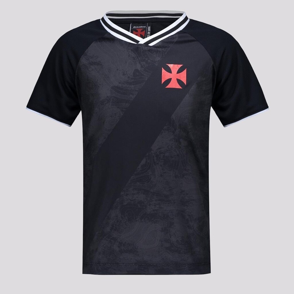 Camisa Vasco Ponto Infantil Preta