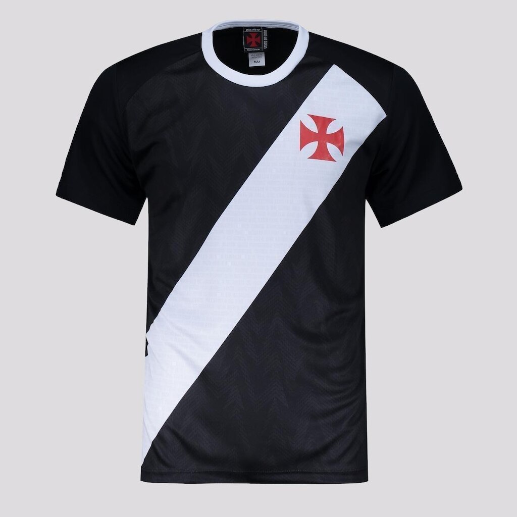 Camisa Vasco Principia Infantil Preta