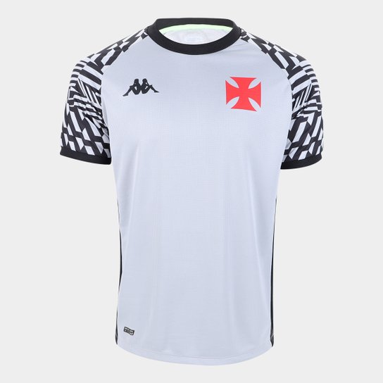 Camisa Vasco Treino 21/22 Comissão Técnica Kappa Masculina - Preto+Cinza Menor preço em Camisa Vasco Treino 21/22 Comissão Técnica Kappa Masculina - Preto+Cinza