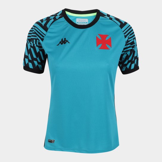 Camisa Vasco Treino 21/22 Kappa Feminina - Preto+Azul é ruim? Camisa Vasco Treino 21/22 Kappa Feminina - Preto+Azul é boa?