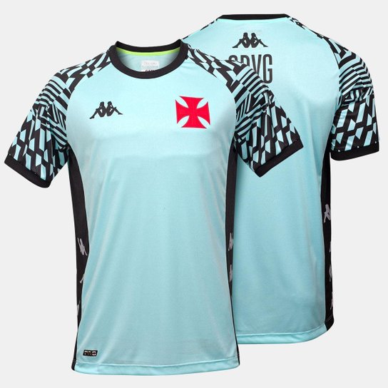 Camisa Vasco Treino Goleiro 2021 Kappa Masculina - Azul Menor preço em Camisa Vasco Treino Goleiro 2021 Kappa Masculina - Azul