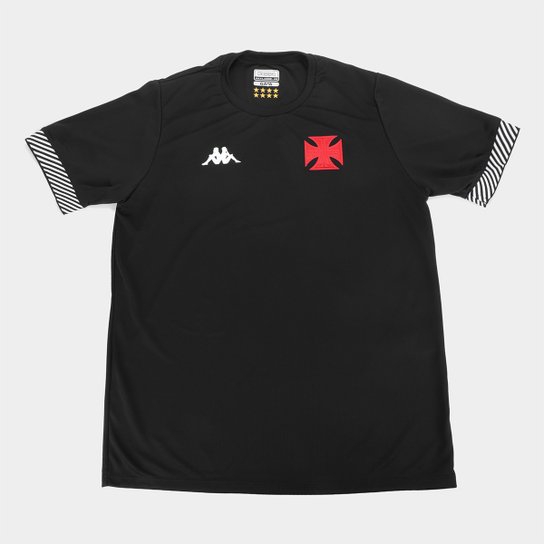 Camisa Vasco Viagem 21/22 Kappa Plus Size Masculina - Preto Menor preço em Camisa Vasco Viagem 21/22 Kappa Plus Size Masculina - Preto