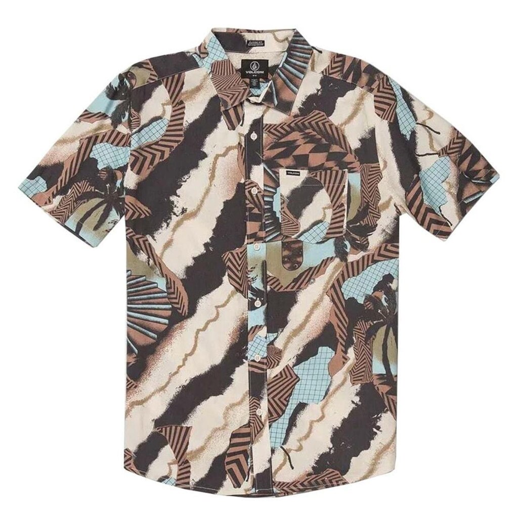 Camisa Volcom Stairway Stone White Cap Grey