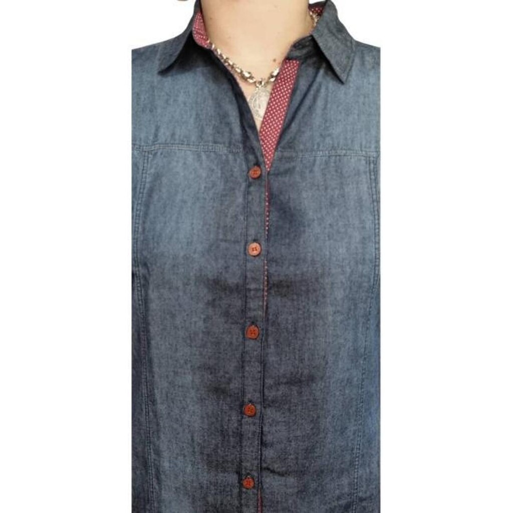 Camisa Xadrez 782 Feminina Manga 3/4 Algodão 100%