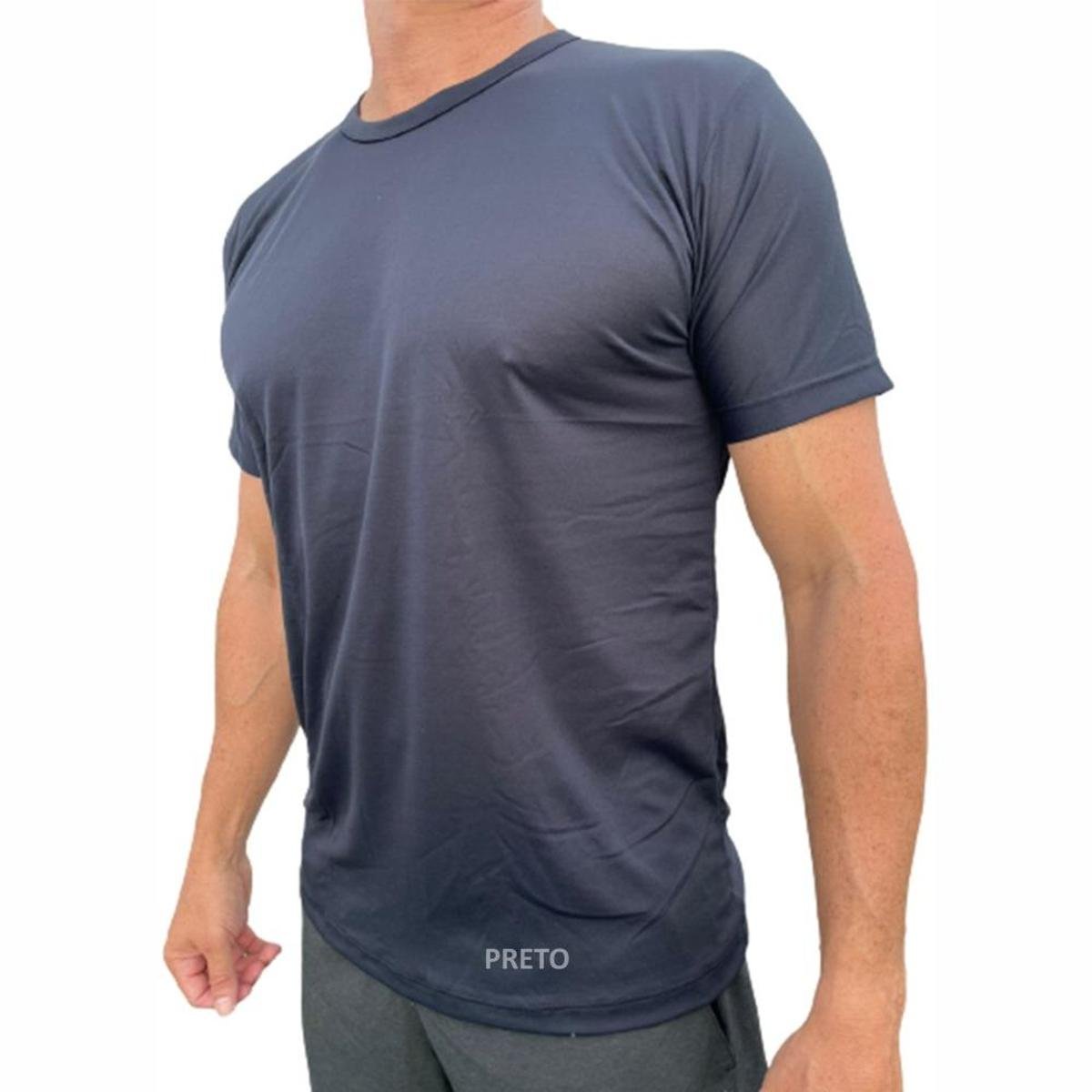 Camiseta 100 Crepe Poliamida Dry Fit Leve E Refrescante Preto Netshoes Camiseta 100 Crepe Poliamida Dry Fit Leve E Refrescante Preto Netshoes