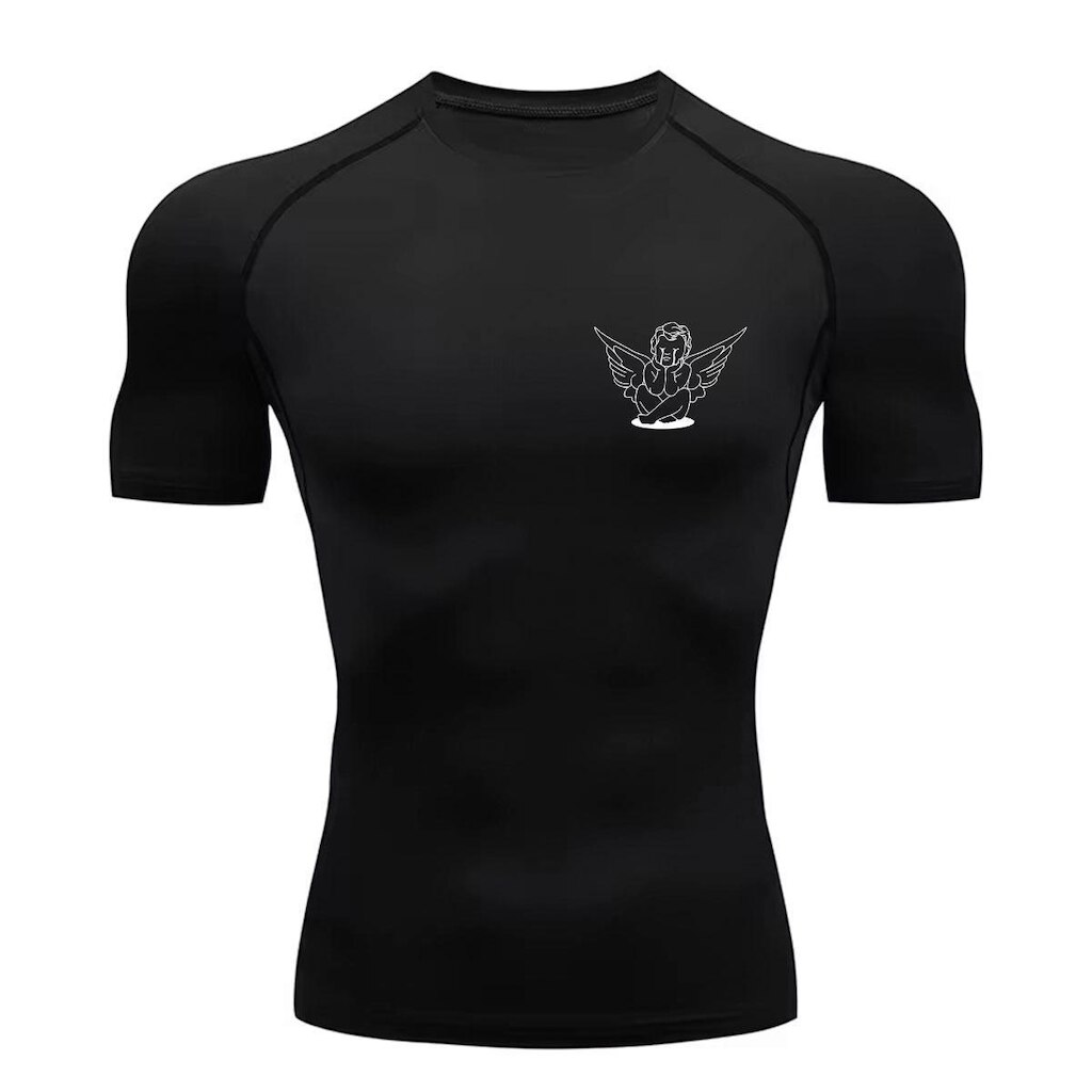 Camiseta Academia Compressão Anjinho Triste Abstract
