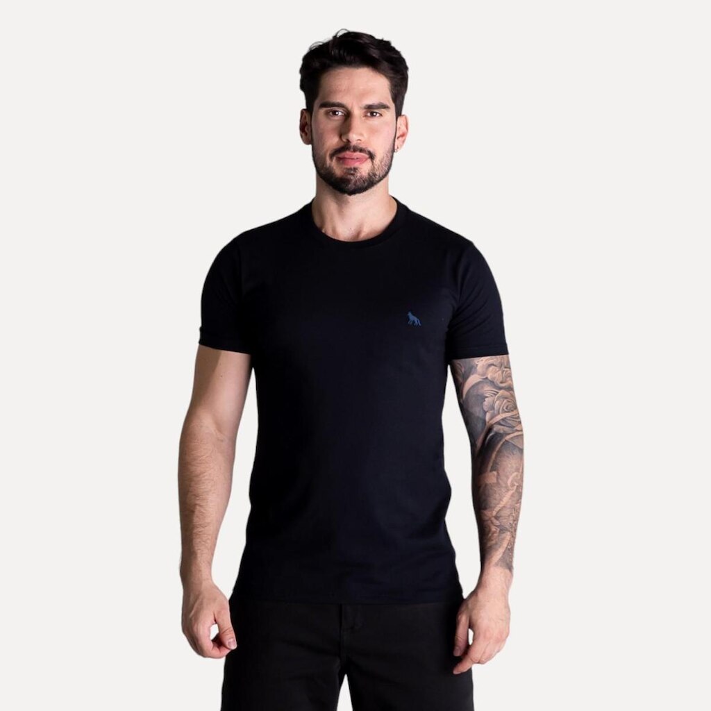 Camiseta Acostamento Básica Preta