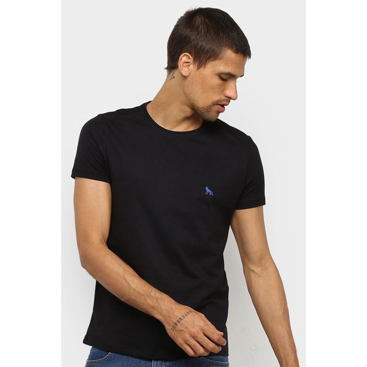 Camiseta Acostamento Manga Curta Preto Tam. G Menor preço em Camiseta Acostamento Manga Curta Preto Tam. G
