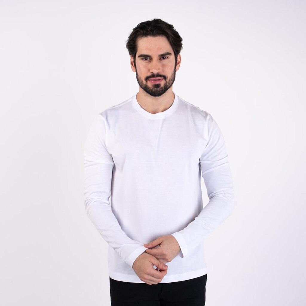 Camiseta Acostamento Manga Longa Telada Branca