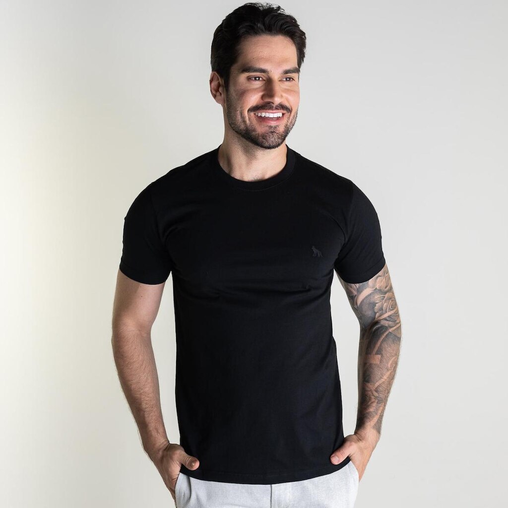 Camiseta Acostamento Monocromática  Masculina