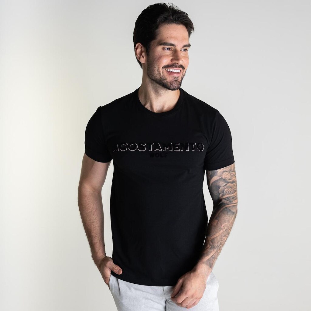 Camiseta Acostamento Velvet Wolf Preta