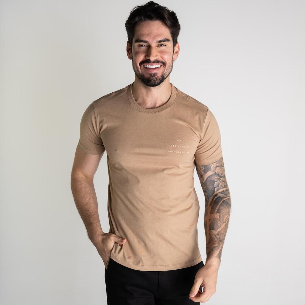 Camiseta Acostamento Wolf Brand Masculina