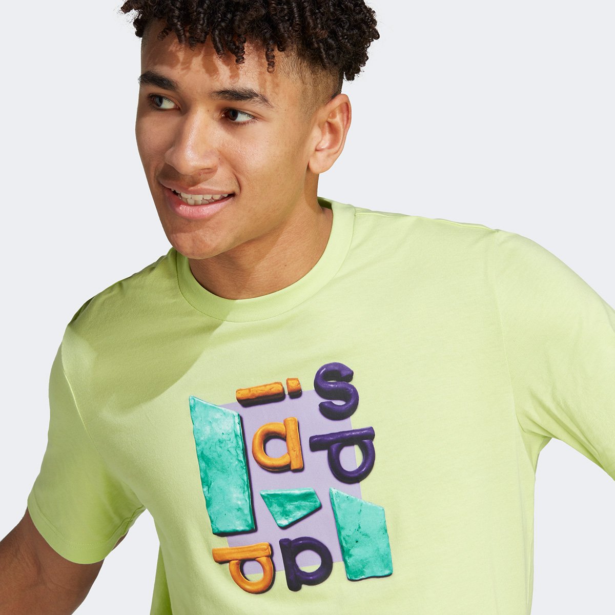 Camiseta Adidas 2tone II Masculina - Amarelo Limão | Netshoes