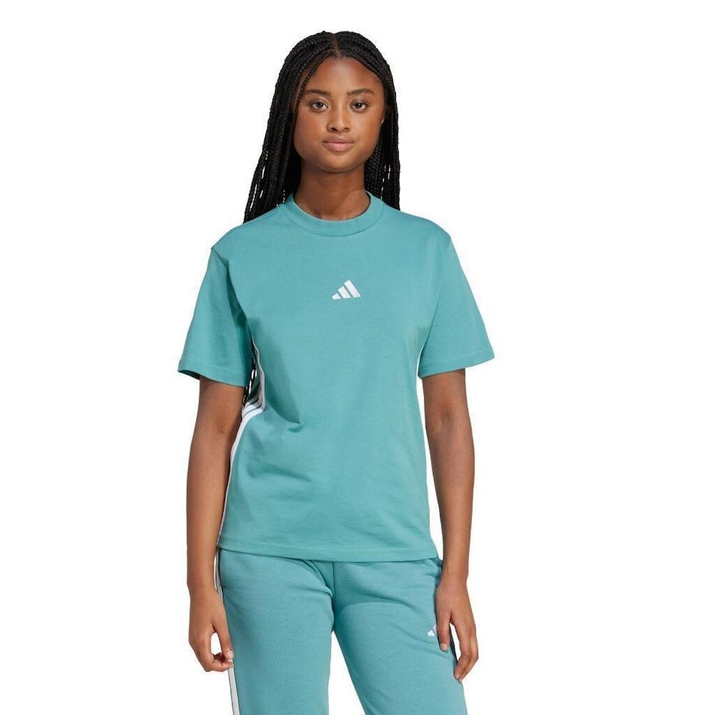 Camiseta Adidas 3 Listras Feminina