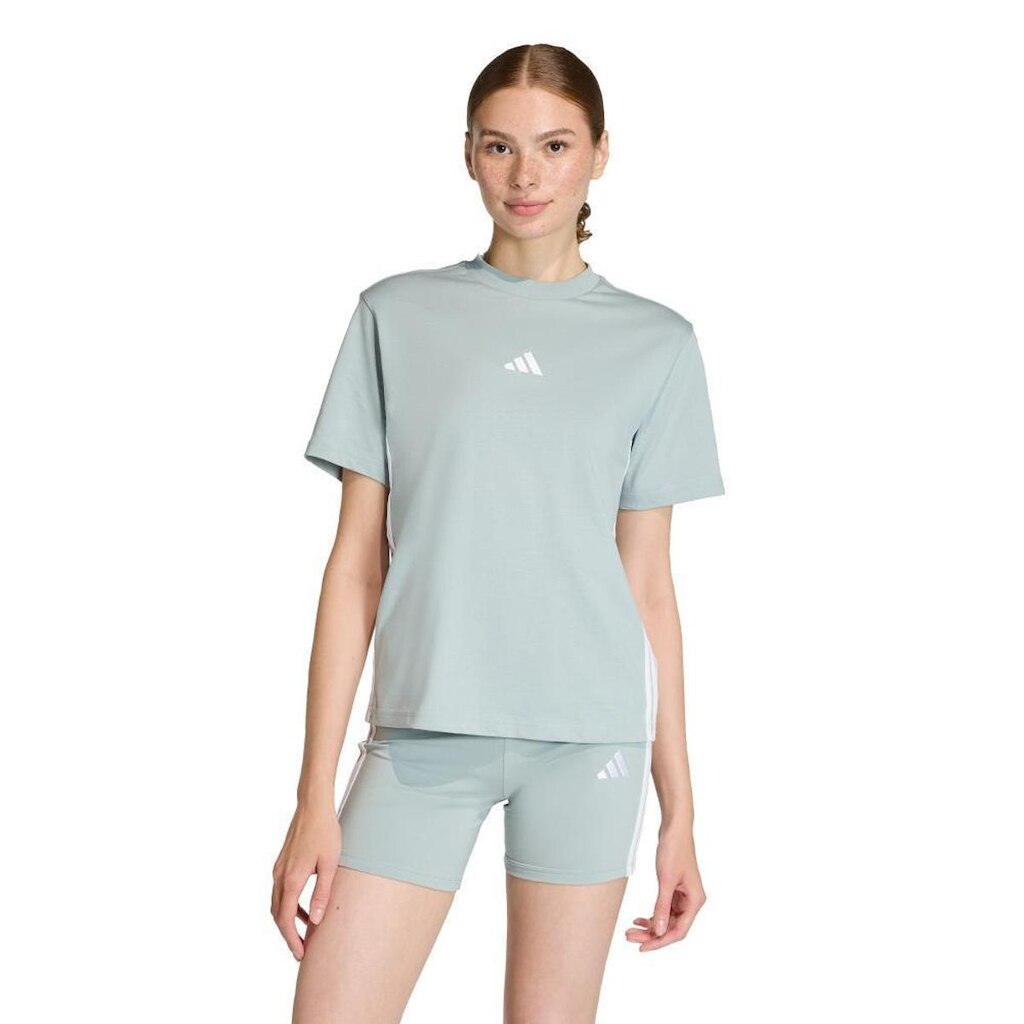 Camiseta Adidas 3 Listras Feminina
