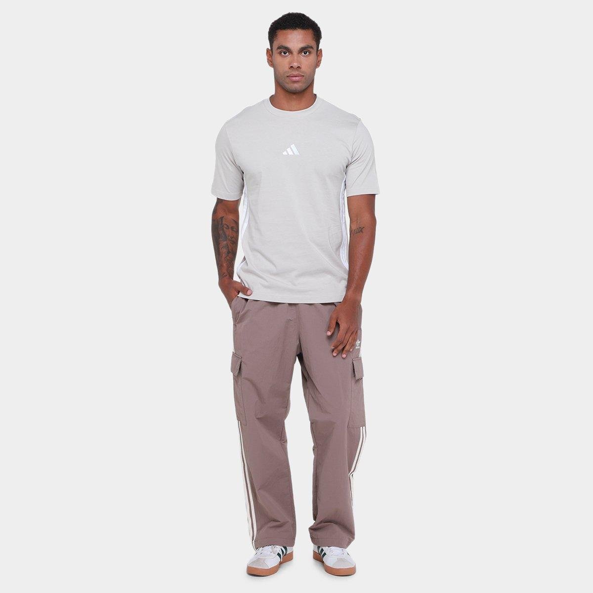 Camiseta Adidas 3 Listras Stretch Masculina - 3